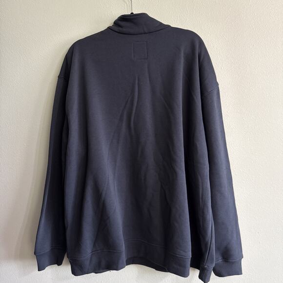 Noble Outfitters Men's 1/2 zip pullover Hoodie Navy Size 3XL Business Casual - Picture 4 of 5